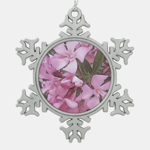 Ornement Flocon De Neige Rose Oleander Rose Laurel Black Outline Art
