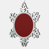 Ornement Flocon De Neige Rouge Sang (Vue impression)