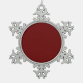 Ornement Flocon De Neige Rouge Sang (Devant)
