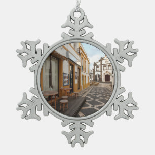 Ornement Flocon De Neige Rue piétonne