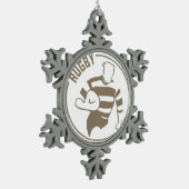 Ornement Flocon De Neige Rugby classique (Gauche)