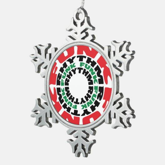 Ornement Flocon De Neige Rythme funk Funk Rhythme funk (Vue impression)
