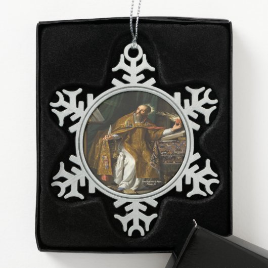 Ornement Flocon De Neige Saint Augustin d'Hippone (Boîte)