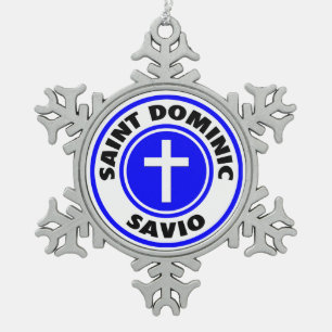Ornement Flocon De Neige Saint Dominic Savio
