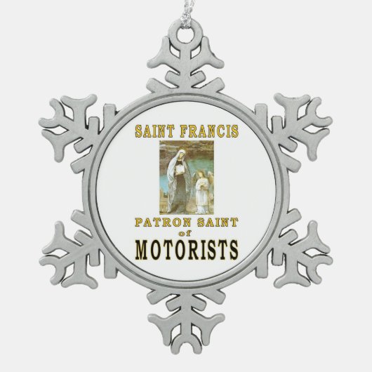 ORNEMENT FLOCON DE NEIGE SAINT FRANCIS (Devant)