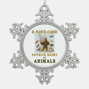 ORNEMENT FLOCON DE NEIGE SAINT FRANCIS