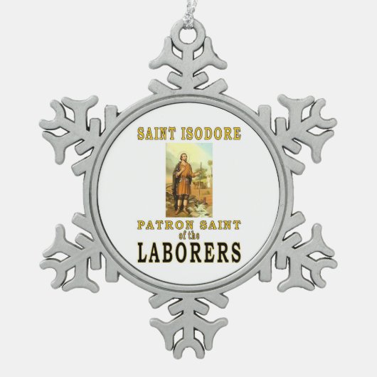 ORNEMENT FLOCON DE NEIGE SAINT ISODORE (Devant)