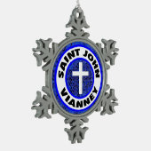 Ornement Flocon De Neige Saint John Vianney (Gauche)