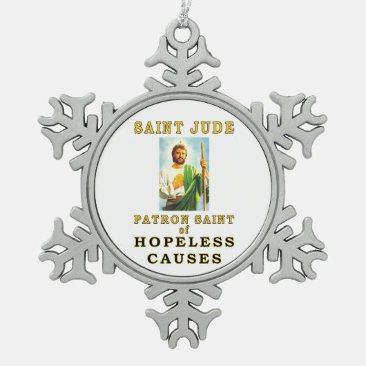 ORNEMENT FLOCON DE NEIGE SAINT JUDE (Devant)