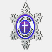 Ornement Flocon De Neige Saint Luc l'évangéliste (Vue impression)