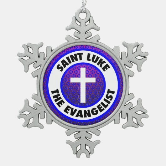 Ornement Flocon De Neige Saint Luc l'évangéliste (Devant)