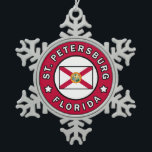 Ornement Flocon De Neige Saint-Pétersbourg, Floride<br><div class="desc">St Petersburg Floride</div>