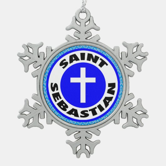 Ornement Flocon De Neige Saint-Sébastien (Devant)
