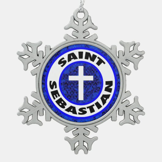 Ornement Flocon De Neige Saint-Sébastien (Devant)