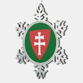 Ornement Flocon De Neige saint stephen croix hongroise symbole hongrie roi (Vue impression)
