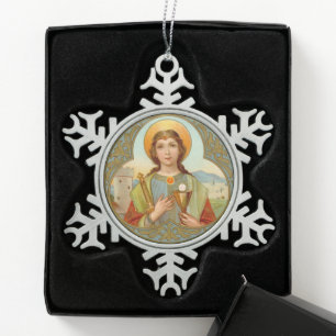 Ornement Flocon De Neige Sainte-Barbe de Nicomédie (BK 001)