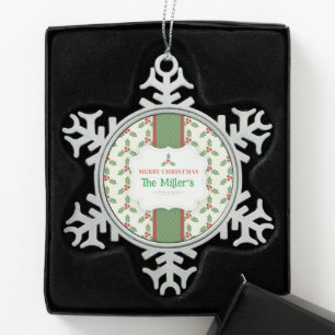Ornement Flocon De Neige S'AMUSER ! Christmas Snowflake - Personnalisé -Ajo