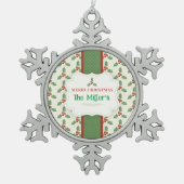 Ornement Flocon De Neige S'AMUSER ! Christmas Snowflake - Personnalisé -Ajo (Devant)