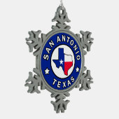 Ornement Flocon De Neige San Antonio Texas (Gauche)