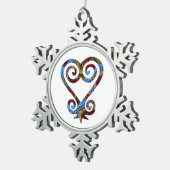 Ornement Flocon De Neige Sankofa African Print (Vue impression)