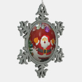 Ornement Flocon De Neige Santa Claus (Gauche)