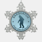 Ornement Flocon De Neige Sasquatch, Président (Devant)