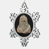 Ornement Flocon De Neige Sasquatch rock art (Vue impression)