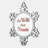 Ornement Flocon De Neige Sauvage au sujet du karaoke (Vue impression)