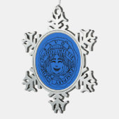Ornement Flocon De Neige Savoy blue Snowflake ornament (Vue impression)