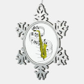 Ornement Flocon De Neige Saxophone (Vue impression)