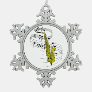 Ornement Flocon De Neige Saxophone