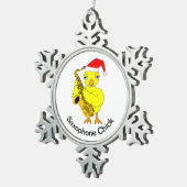 Ornement Flocon De Neige Saxophone Chick (Vue impression)