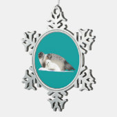 Ornement Flocon De Neige Sceau annelé (Vue impression)