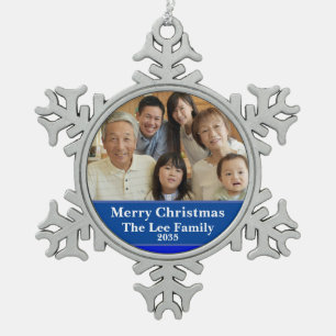 Ornement Flocon De Neige Scène de la Nativité de Noël de Première Maison Bé