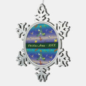 Ornement Flocon De Neige Science, Insect Buver Arbre de Noël (Vue impression)