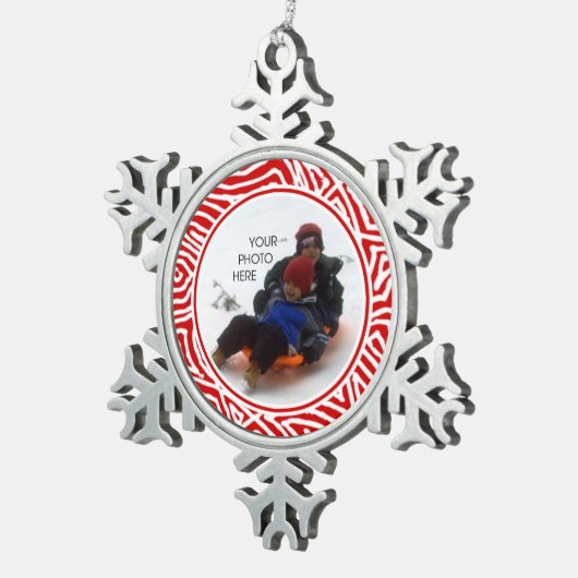 Ornement Flocon De Neige Scribblprint Snowflake (Vue impression)