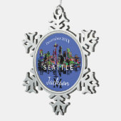 Ornement Flocon De Neige Seattle dans le graffiti (Vue impression)
