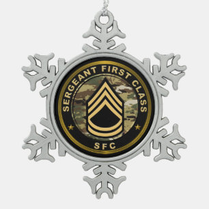 Ornement Flocon De Neige Sergent de première classe SFC