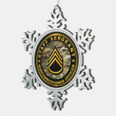 Ornement Flocon De Neige Sergent d'état-major Sous-officier de l'Armée Cera (Vue impression)