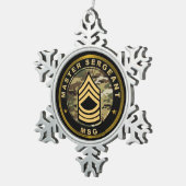 Ornement Flocon De Neige Sergent-major MSG (Vue impression)