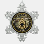 Ornement Flocon De Neige Sergent-major MSG (Devant)