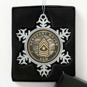 Ornement Flocon De Neige Sergent Major SGM