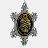 Ornement Flocon De Neige Sergent SGT (Gauche)