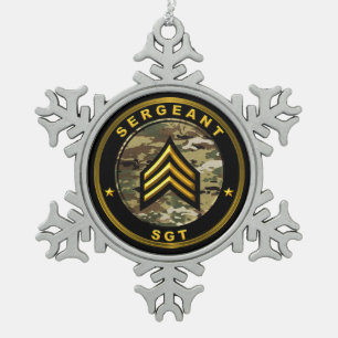 Ornement Flocon De Neige Sergent SGT