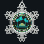 Ornement Flocon De Neige Seven Mile Beach Grand Cayman Island<br><div class="desc">Seven Mile Beach Grand Cayman Island</div>