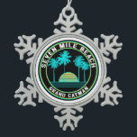 Ornement Flocon De Neige Seven Mile Beach Grand Cayman Island<br><div class="desc">Seven Mile Beach Grand Cayman Island</div>