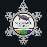 Ornement Flocon De Neige Seven Mile Beach Negril La tortue de mer de Jamaïq<br><div class="desc">Seven Mile Beach Negril La tortue de mer de Jamaïque</div>