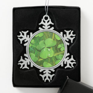 Ornement Flocon De Neige Shamrock vert St Patrick iPhone 5 Coque-Mate
