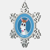 Ornement Flocon De Neige Shane l'âne (Vue impression)