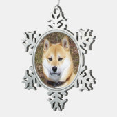 Ornement Flocon De Neige Shiba Inu (Vue impression)